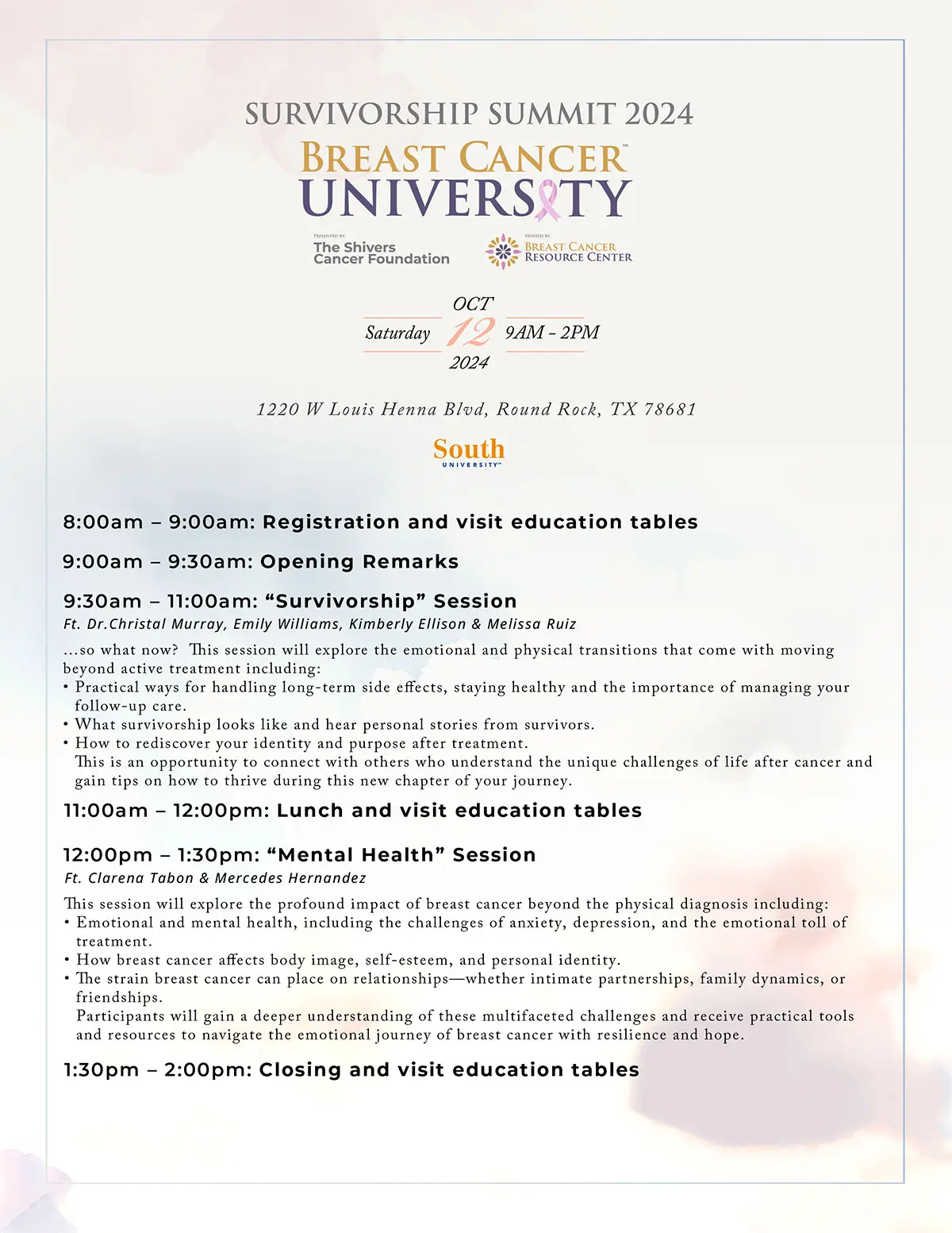 Summit Agenda flyer