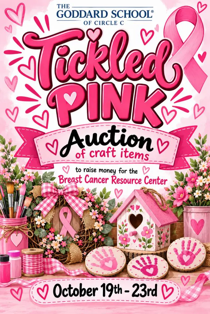 tickled pink auction flyer