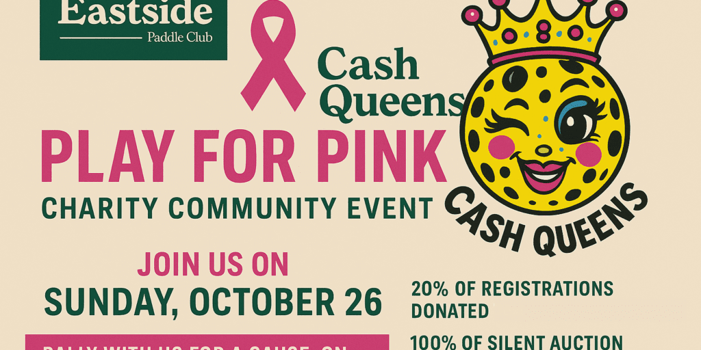 Play for Pink Charity Event Flyer